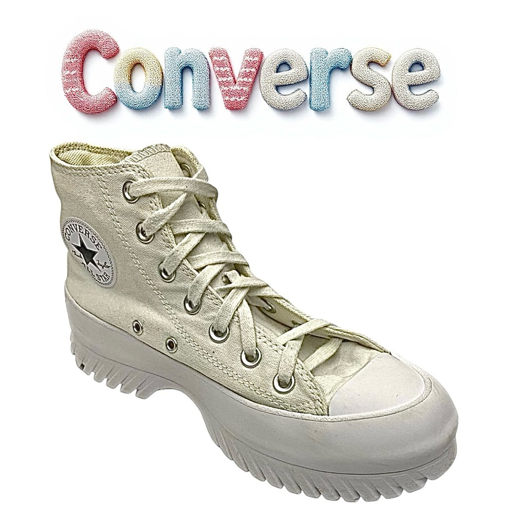Converse Women's Chuck Taylor All Star Lugged 2.0 Hi Platform Shoes White Size 8